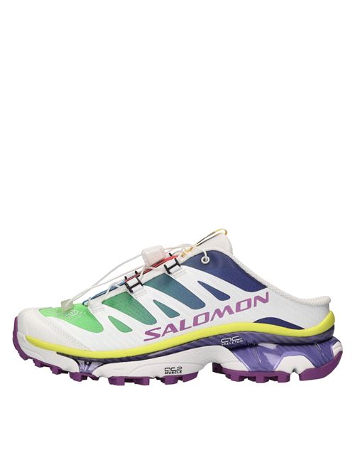 Sabot in ecopelle e tessuto SALOMON X MAISON MARGIELA | XT-4 475402 35 G0BIANCO-VERDE-BLU-GIALLO-VIOLA